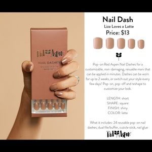 Red Aspen Nail Dashes